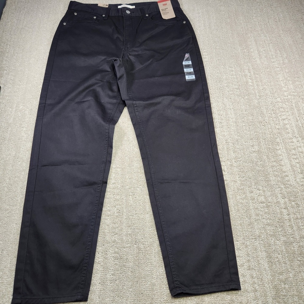 Levis Jeans Women 32x30 High Waisted 80s Mom Jean Relaxed Tapered Leg Black NEW